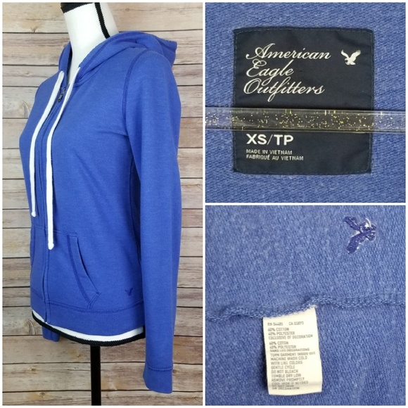 American Eagle Zip Up Hoodie Size XS - Picture 2 of 6